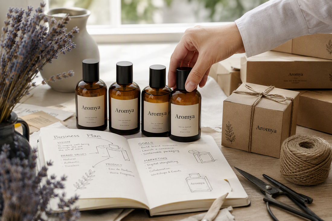 Aromya private label essential oil and aroma oil manufacturing - start your brand in India